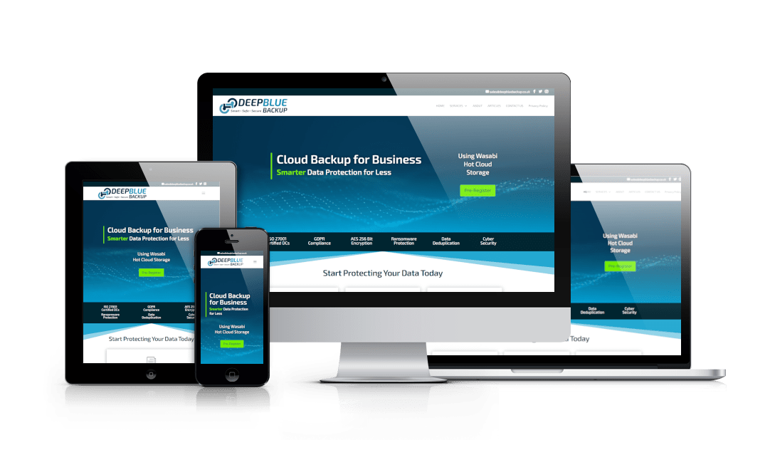 Example site: Deep Blue Backup